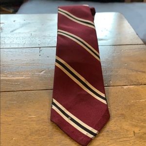 EUC Polo by Ralph Lauren Maroon Striped Tie